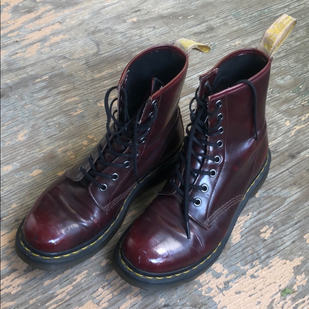 doc martens vegan 1460 cherry red (NOT recalled)